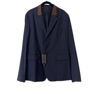 Prada NWT Men's Wool Wool Navy Blazer